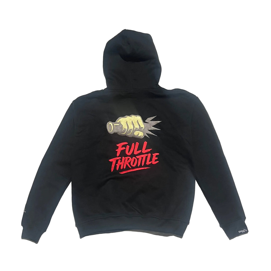 Full Throttel oversized Hoodie Schwarz