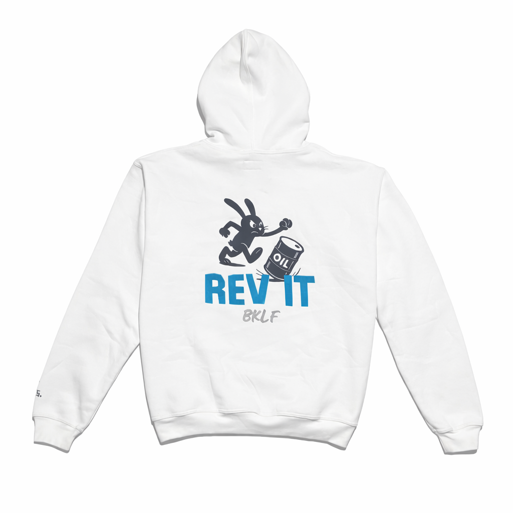 Rabbit´s Fuel oversized Hoodie Weiß