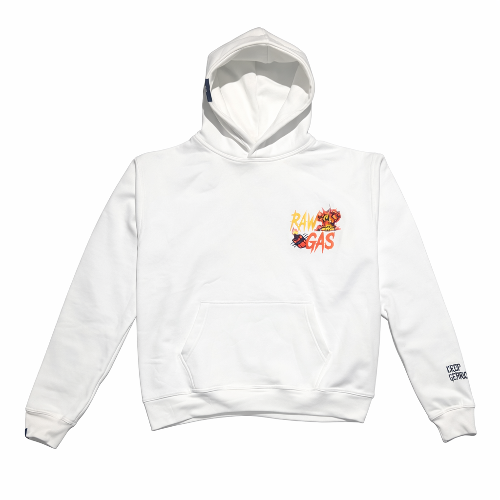 Satanic Motorworks oversized Hoodie Weiß
