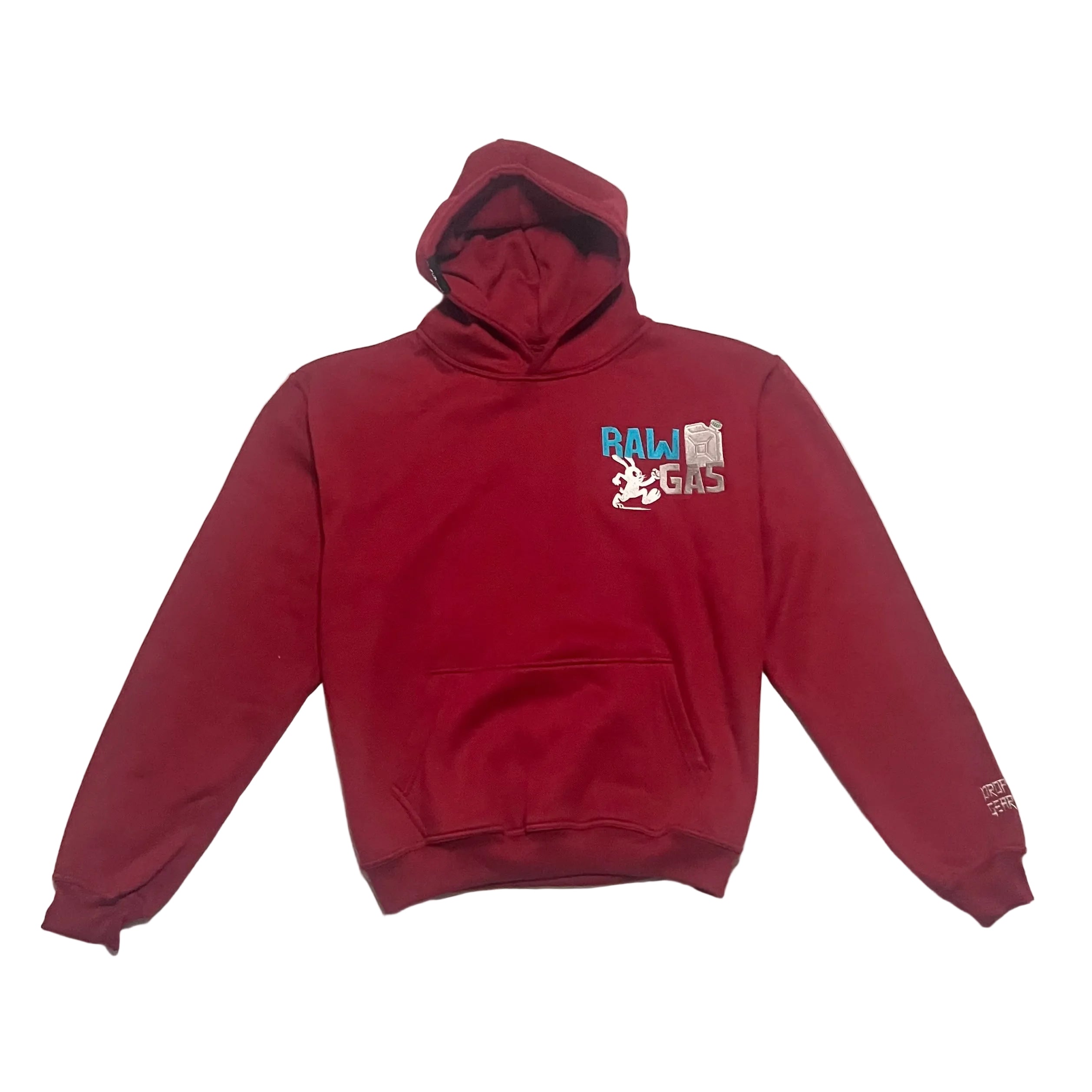Rabbit´s Fuel oversized Hoodie weinrot