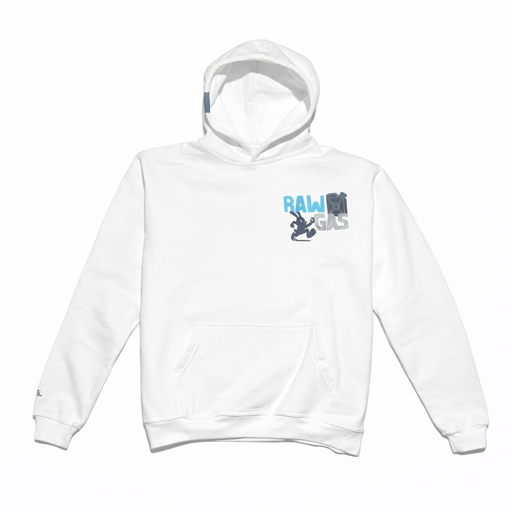 Rabbit´s Fuel oversized Hoodie Weiß