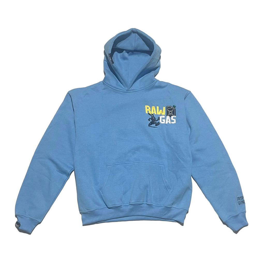 Rabbit´s Fuel oversized Hoodie Himmelblau