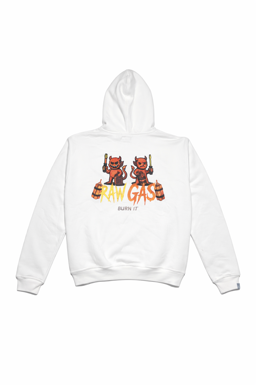 Satanic Motorworks oversized Hoodie Weiß
