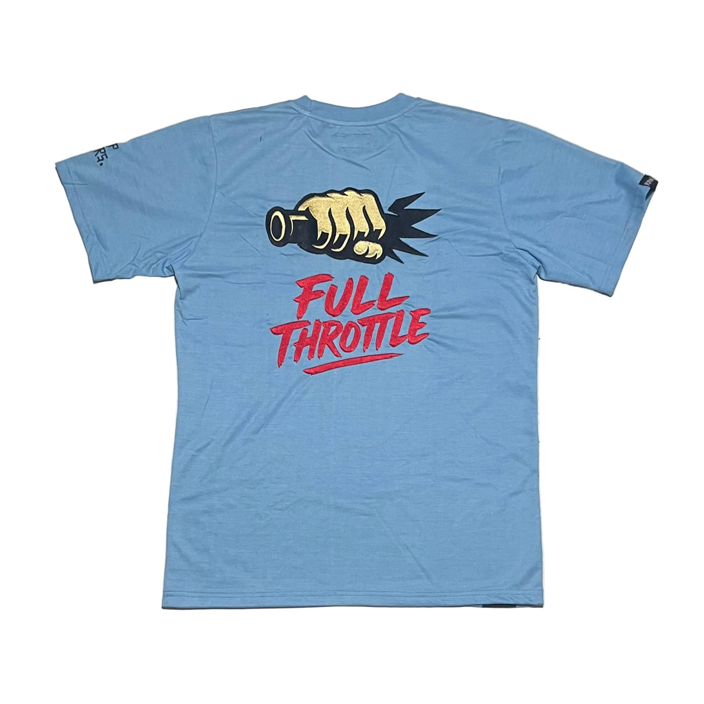 Full Throttle relaxed Fit T-Shirt Himmelblau
