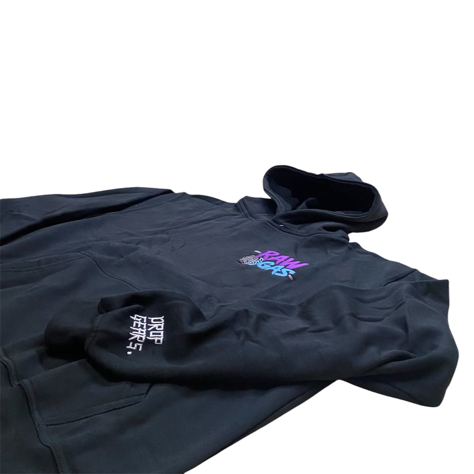 Full Throttel Purple oversized Hoodie Schwarz
