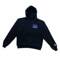 Full Throttel Purple oversized Hoodie Schwarz