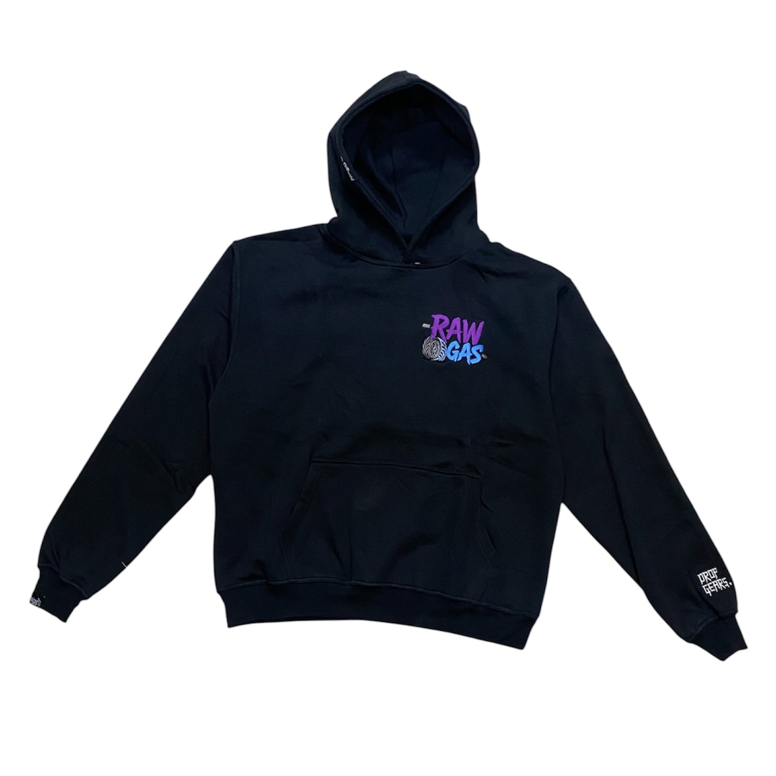 Full Throttel Purple oversized Hoodie Schwarz
