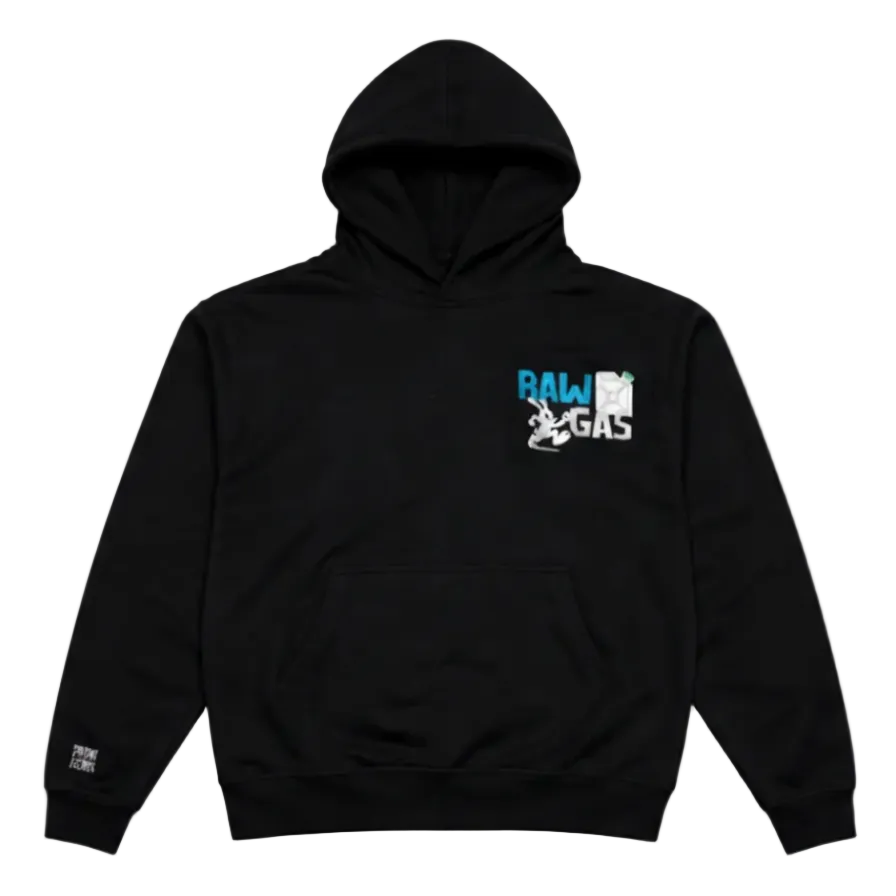 Rabbit´s Fuel oversized Hoodie Schwarz